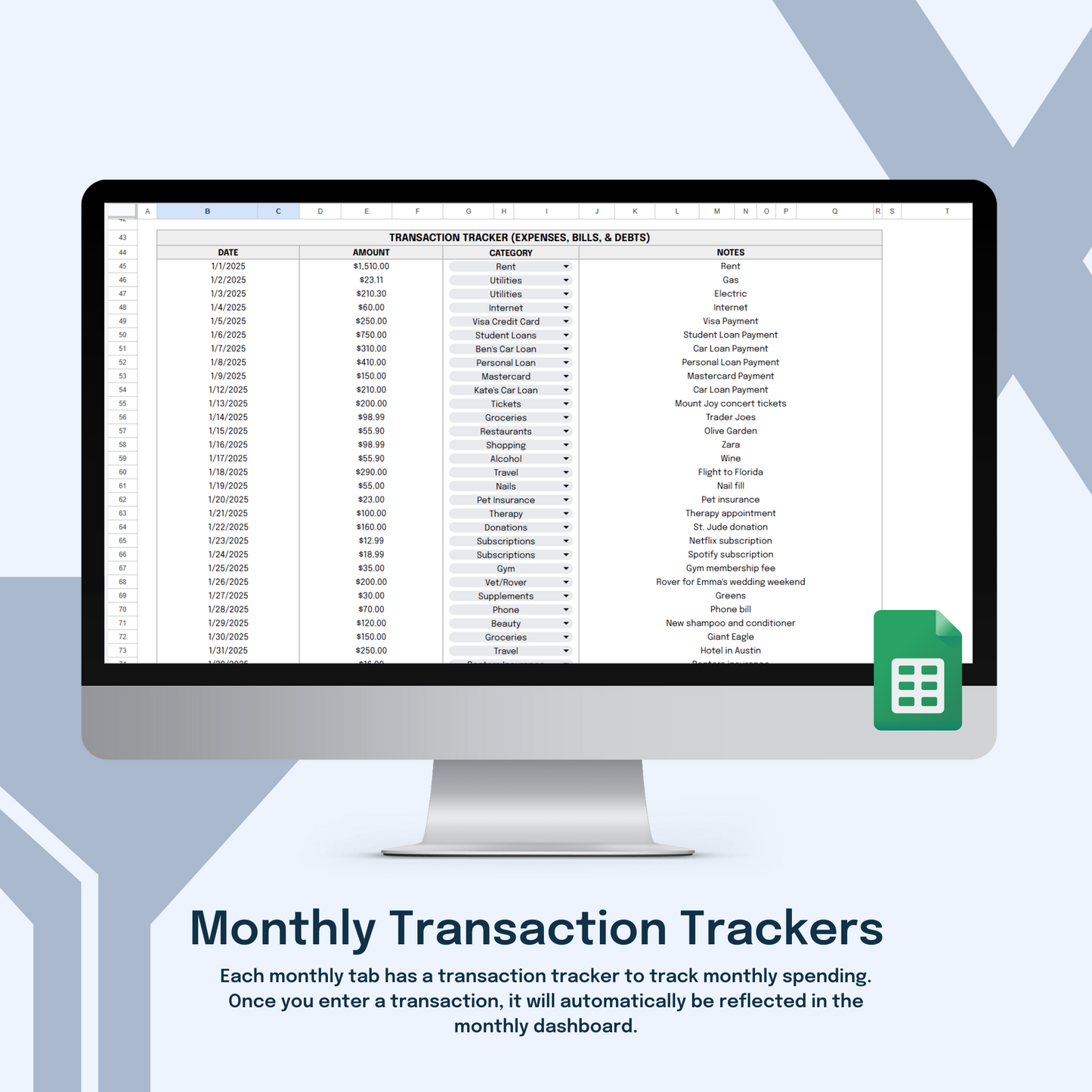 2025 Productivity Tracker Bundle