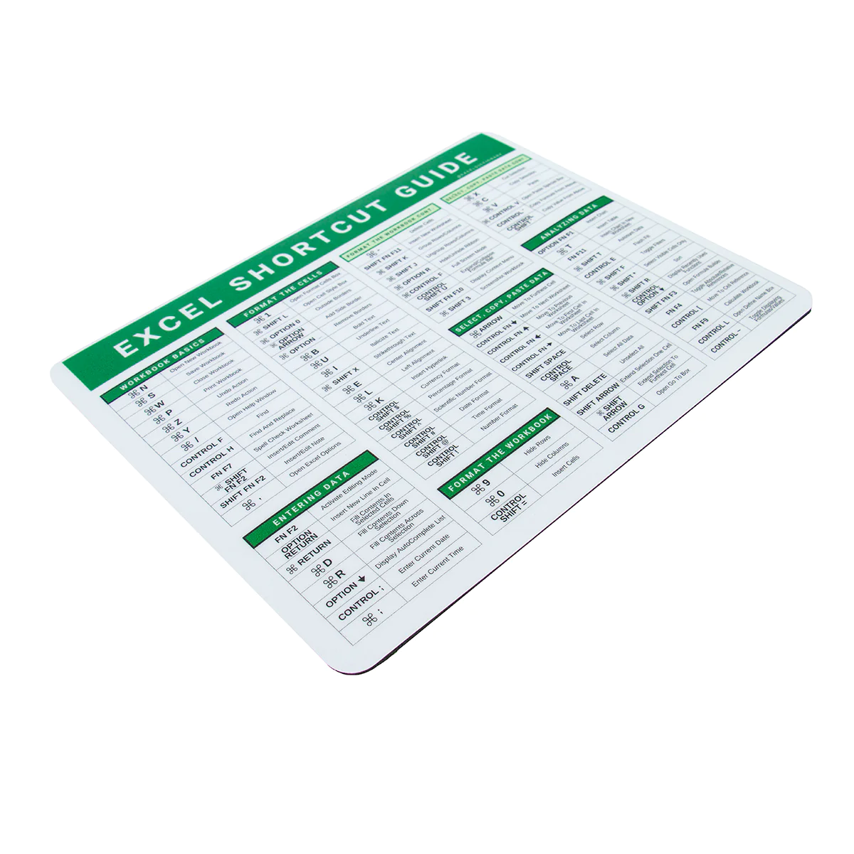 Excel Shortcut Mousepad