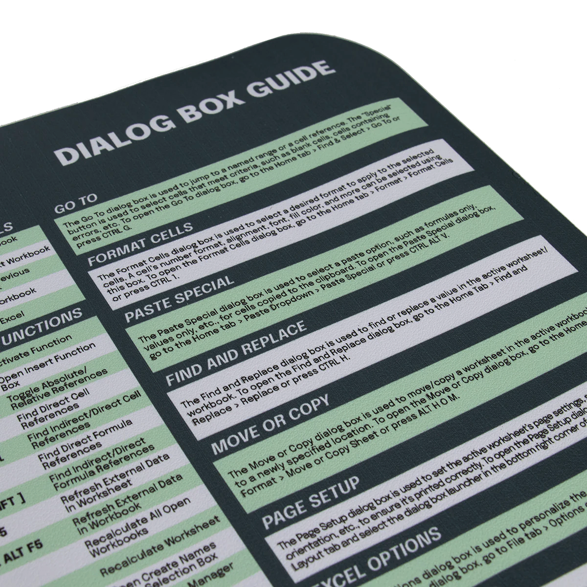 Excel Deskpad - Excel Dictionary