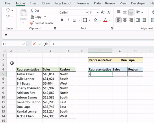 #nofilter needed, except in Excel