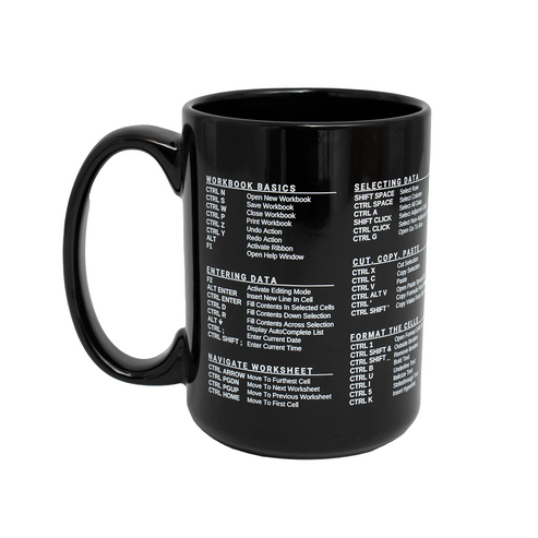 Excel Shortcut Mug – Excel Dictionary