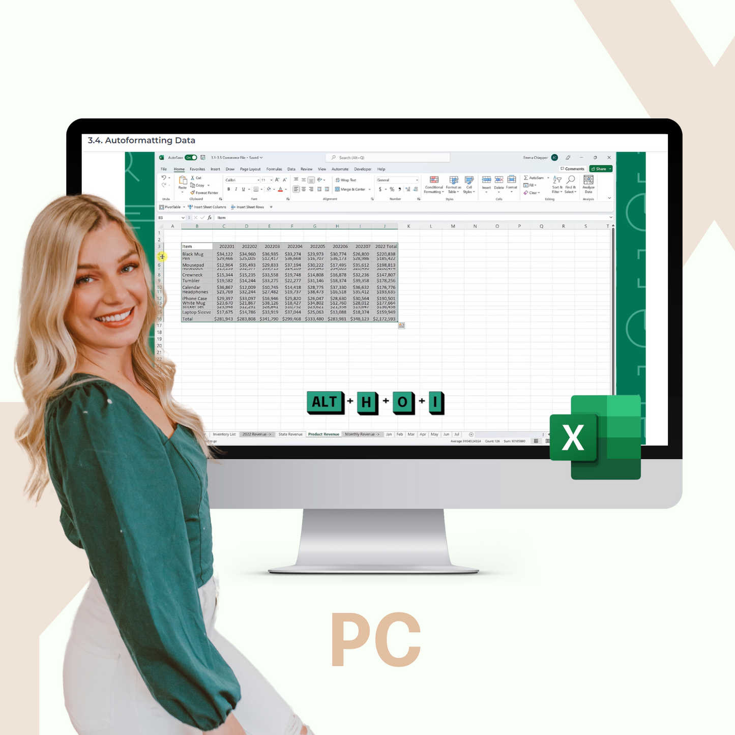 Excel Shortcuts & Productivity Hacks Course (PC)