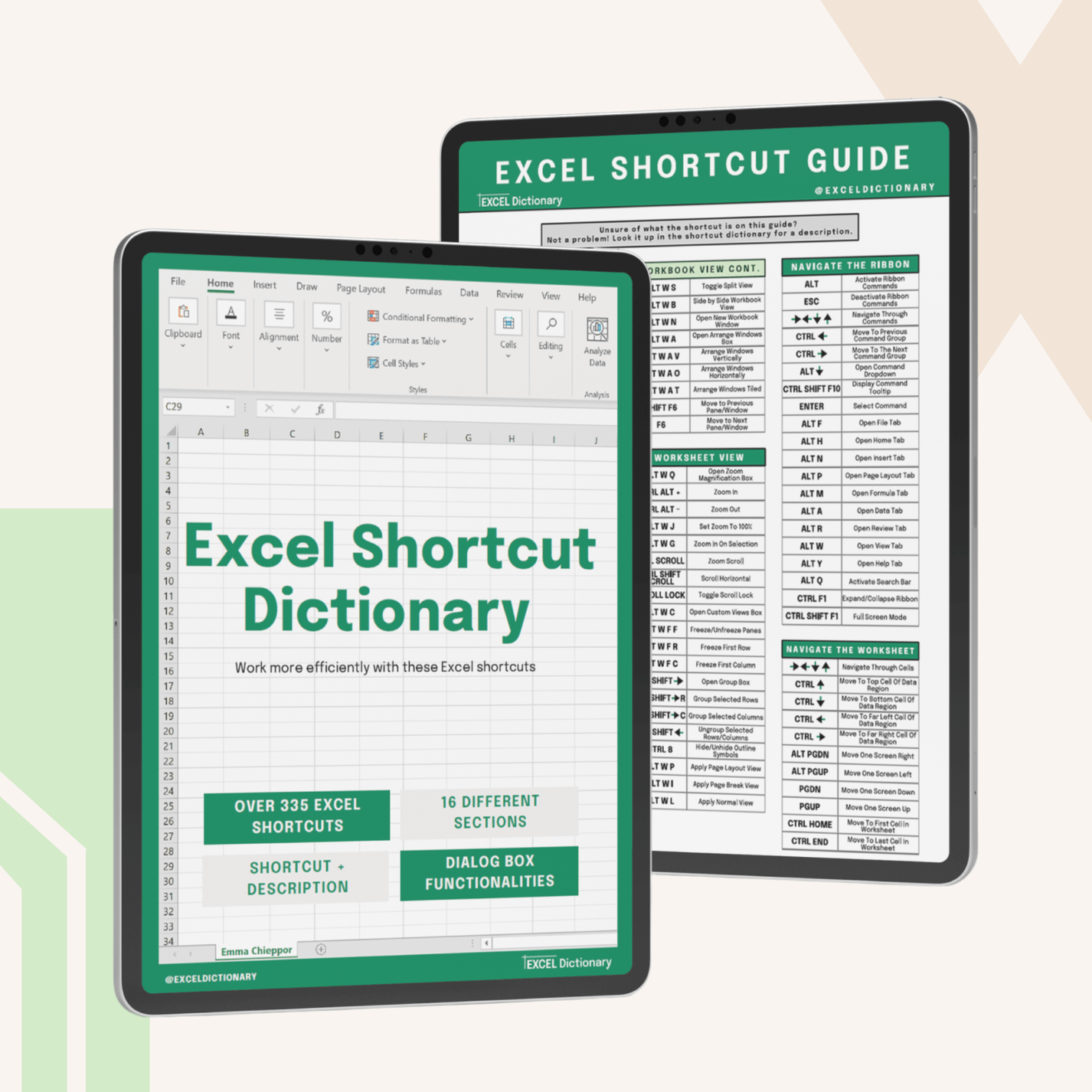 Excel Shortcut Dictionary Excel Dictionary