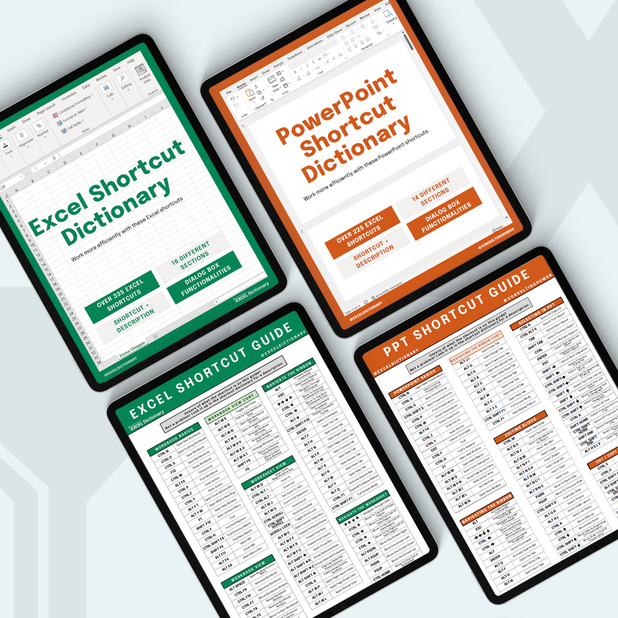 Shortcut Dictionary Bundle Excel Dictionary